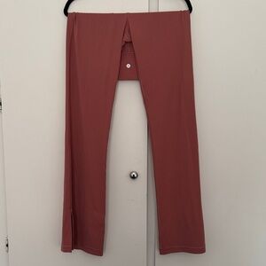 lululemon athletica pink/salmon/coral flare yoga workout gym pants